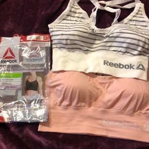 New Reebok low impact bralettes